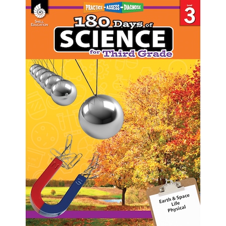 Shell Education Shell Education 180 Days of Science Book, Grade 3 51409